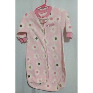 Baby Infant Girl Clothes Vintage Carters Child of Mine Fleece Sleep Sack Zip 0-9